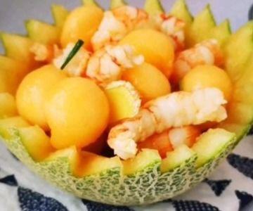吃哈密瓜后吃虾,美味碰撞后的饮食体验
