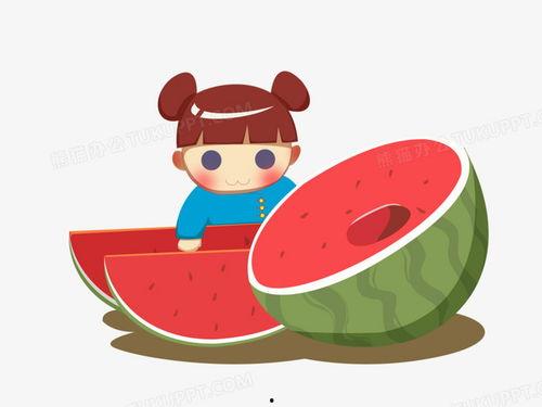 小朋友吃瓜图,小朋友欢乐吃瓜瞬间